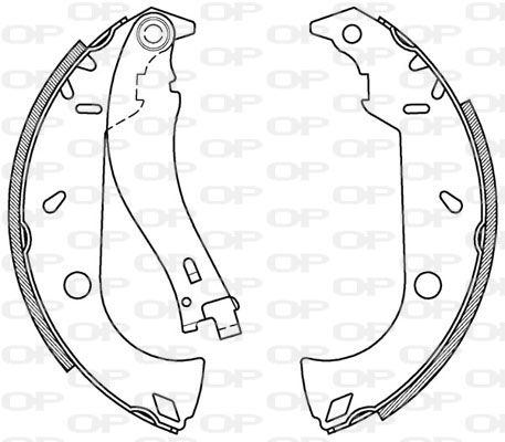 OPEN PARTS Bremžu loku komplekts BSA2095.00